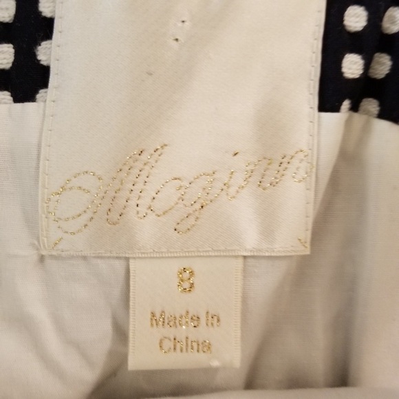 McGinn navy blue with white polka dot dress - Picture 6 of 7